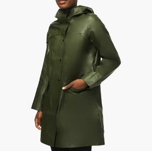 Lululemon Into the Drizzle Rain Jacket sz 12 Green
